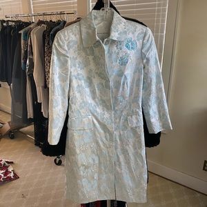 BANANA REPUBLIC JAQUARD LONG JACKET SIZE MEDIUM